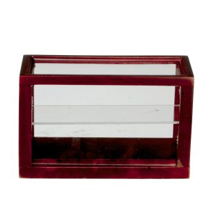 SMALL DISPLAY CASE/MAHOG