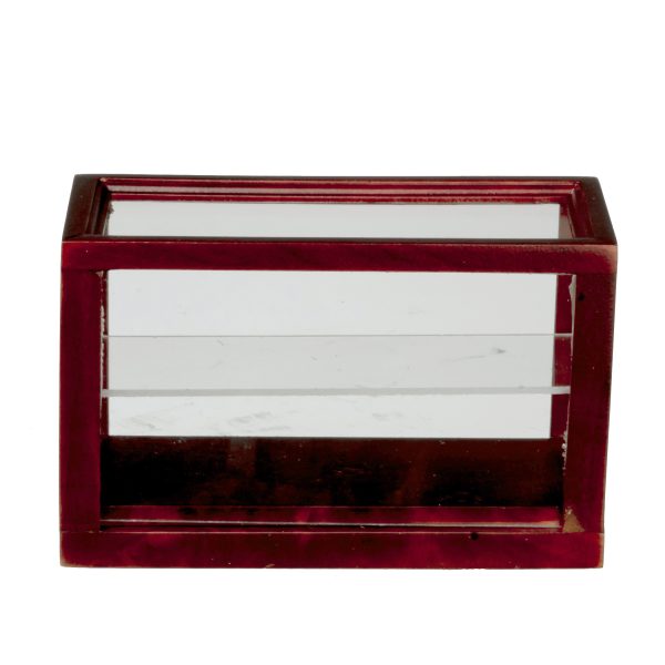 SMALL DISPLAY CASE/MAHOG