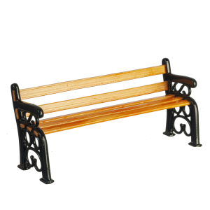 GARDEN BENCH/BAMBOO/BLK.M