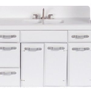 1950'S DOUBLE SINK/WHITE