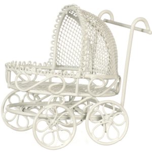 BABY PRAM/WHITE