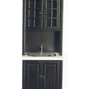 CABINET W/SINK/BLACK