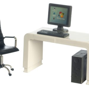 DESK/CHAIR/COMPUTER SET