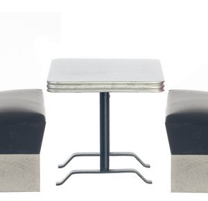 1950'S BOOTH SET/3/BLACK