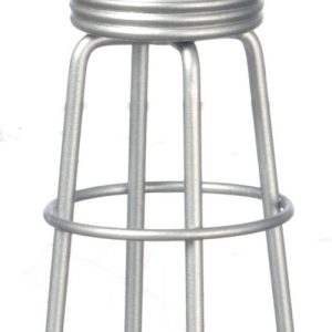 1950'S STYLE SILVER STOOL