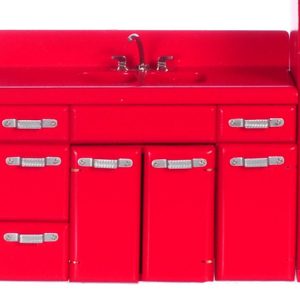 1950'S DOUBLE SINK/RED