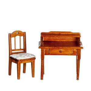SMALL DESK & CHAIR/WAL