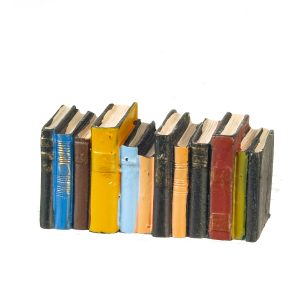 ROW OF WORN BOOKS