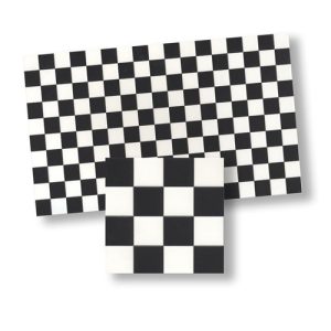 1/2in.BLACK/WH.SQ.TILE