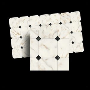 1/2in.BLK.DIAMOND TILE