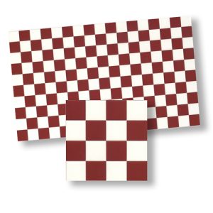 WALL TILE/MAROON SQUARE