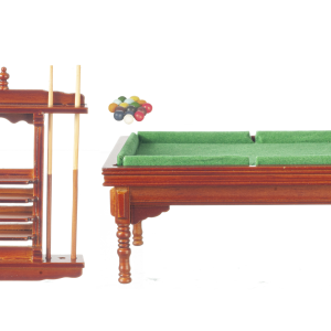 POOL TABLE SET/WN/NO RACK