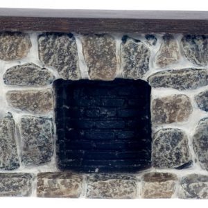 FIELDSTONE FIREPLACE/GRY