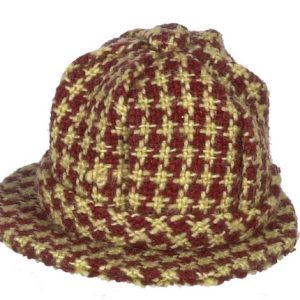MENS HAT/CHECKERED RED