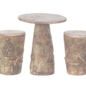 TABLE W/2 CHAIRS/GRAY ANC