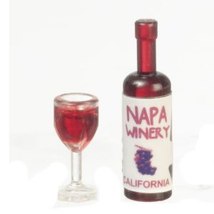 WINE BOTTLE AND GLASS