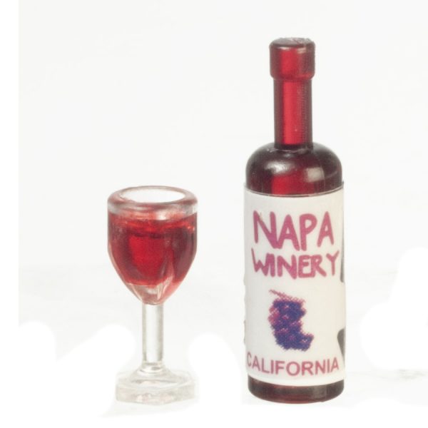 WINE BOTTLE AND GLASS
