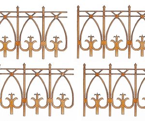 1/2in LASER FENCE RAIL/6