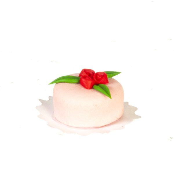 PINK CAKE W/ROSES