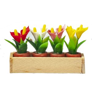 WINDOW BOX W/LILIES/NATU