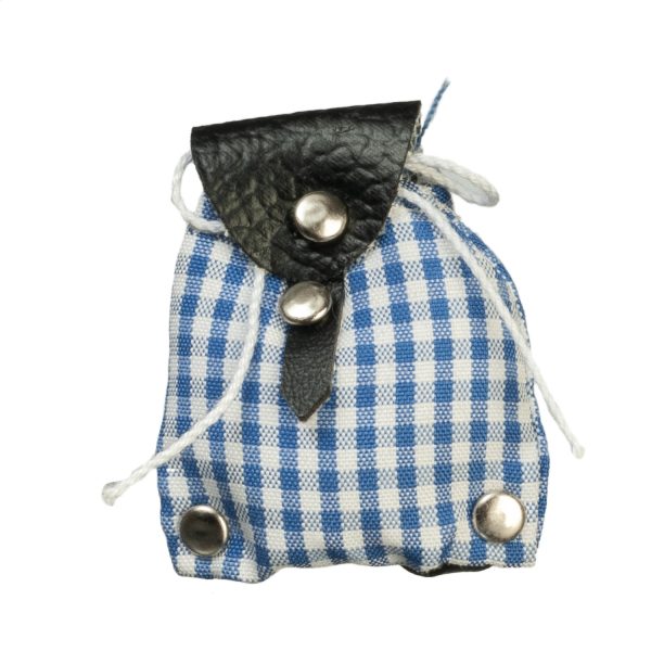 BACKPACK/BLUE & WHITE