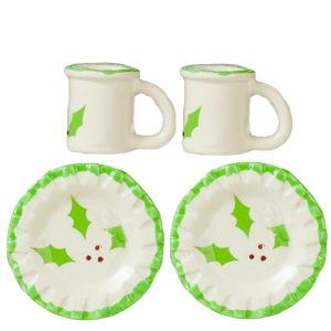 XMAS PLATES/2/MUGS/2^