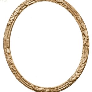LG.OVAL GOLD FRAME/1.5x2