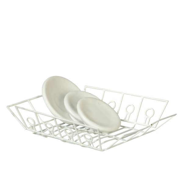 DISH DRAINER W/3 DISHES/