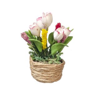 TULIPS IN BASKET