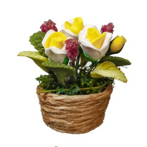 YELLOW/WHITE ROSES IN BA