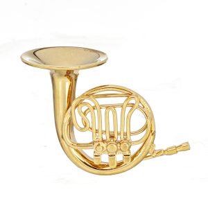 BRASS FRENCH HORN/CAS/2in