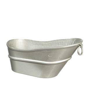METAL SILVER BATH TUB