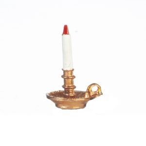 CANDLESTICK W/CANDLE