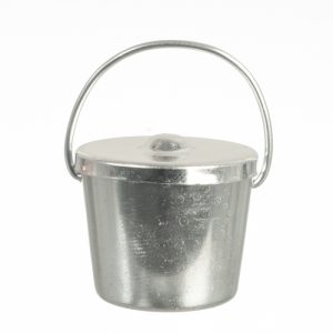 SILVER ICE BUCKET W/LID