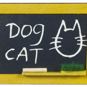BLACKBOARD W/CAT/DOG