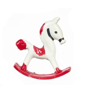 SMALL METAL ROCKING HORSE