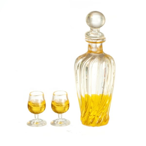 WHISKEY DECANTER SET/3
