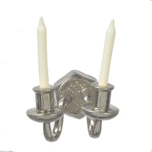 2-CANDLE SCONCE/SILVER
