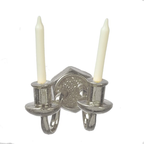 2-CANDLE SCONCE/SILVER