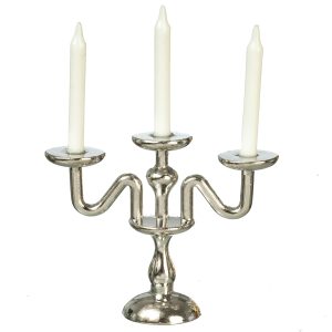 3-ARM CANDELABRA/SILVER