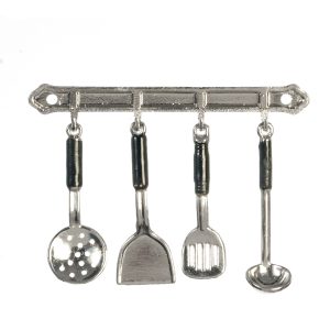 UTENSILS ON RACK/SILVER/5