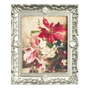 FLOWERS/SILVER FRAME