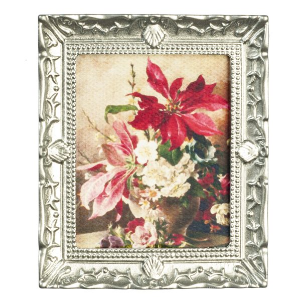FLOWERS/SILVER FRAME
