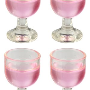 ROSE GOBLETS/SET/4