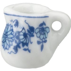 BLUE FLORAL CREAM PITCHER