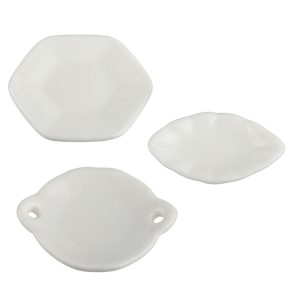 WHITE ASTD.PLATE SET/3