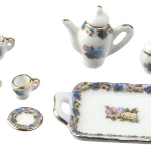 FLORAL TEA SET/10 PCS