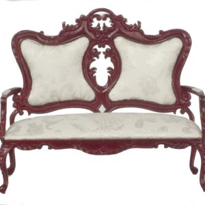 FANCY VICT.SOFA/MAHOGANY