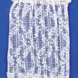 CURTAINS/FL.LACE/6in/WHIT