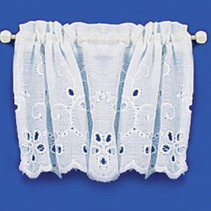 CURTAINS/EMBROID.TIER/WHT